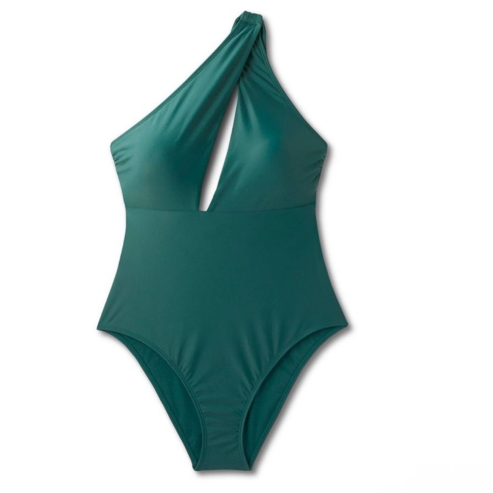 Shade & Shore Asymmetrical Green One Piece